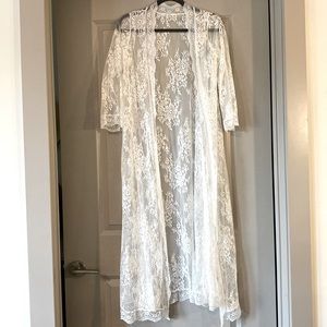 White Lace Robe
